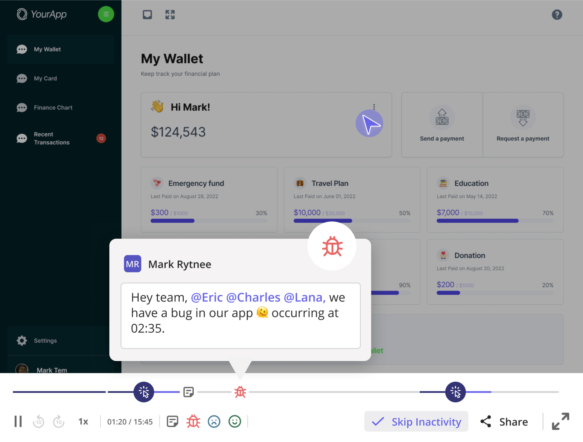 Session replay and A/B testing