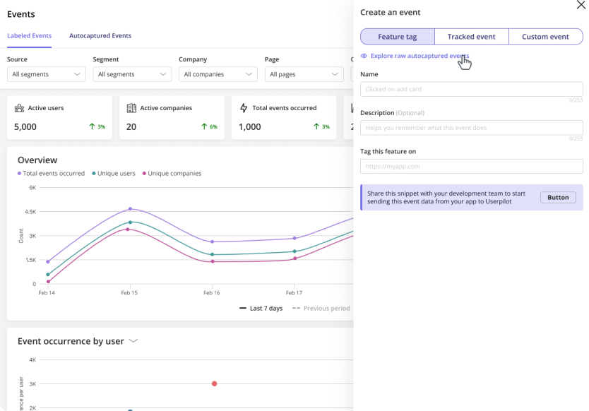 No-Code Event Tracking
