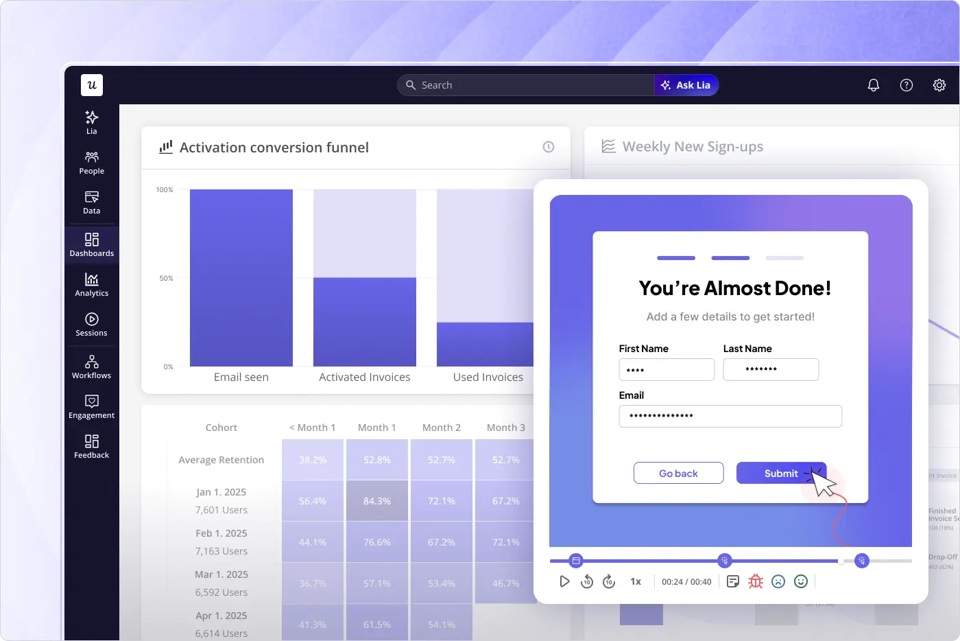 Product Analytics screenshot