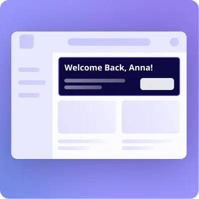 Embeds in-app experience Userpilot