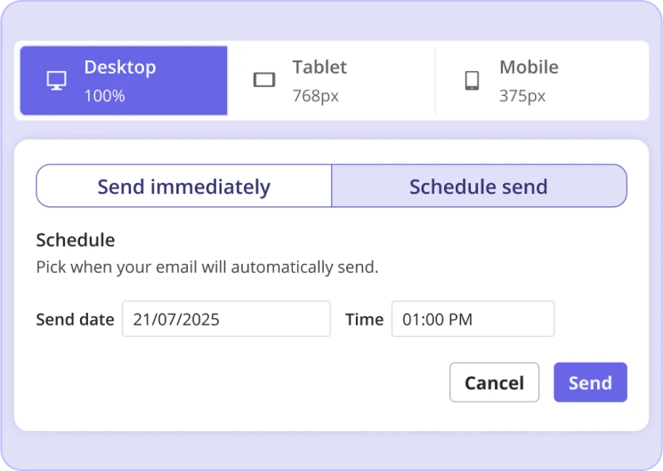 Testing and Scheduling Userpilot