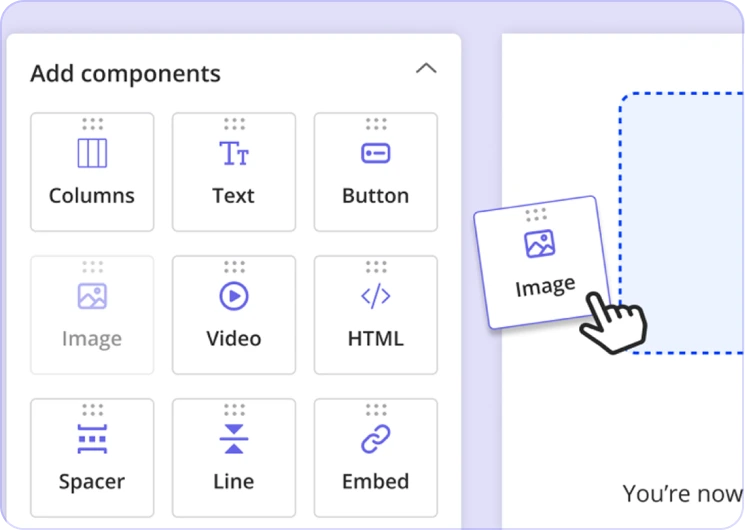 Drag and Drop Builder and Templates Userpilot